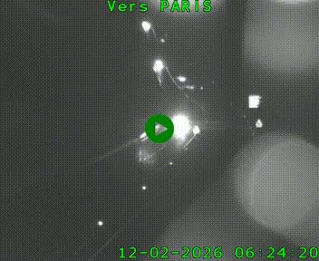 Caméra routière sur l'autoroute A20 à Bessines-sur-Gartempe. Vue orientée vers Paris