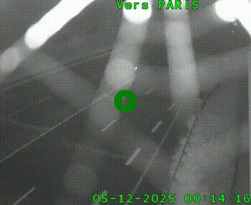 Caméra routière sur l'autoroute A20 à Saint-Hilaire-Bonneval, au sud de Limoges. Vue orientée vers Paris