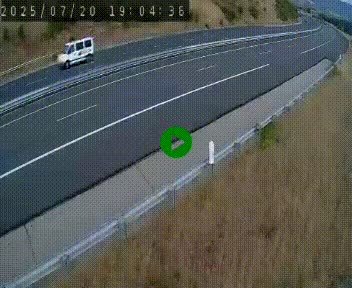 Caméra autoroutière France - A75, Engayresque, entre Millau et Séverac-le-Chateau, en direction de Montpellier