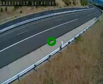 Caméra autoroutière France - A75, Engayresque, entre Millau et Séverac-le-Chateau, en direction de Montpellier