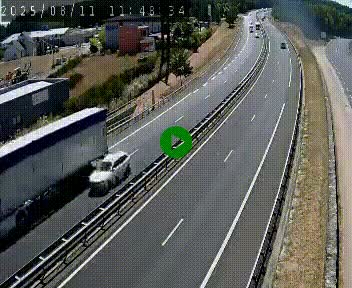 Caméra autoroute A75 à hauteur du col du rocher blanc en direction de Montpellier