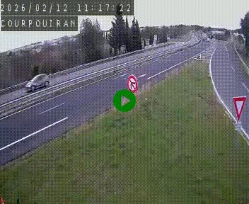 Caméra routière France - N109, Courpouiran - La plaine, en direction de Clermont l'Hérault, à la sortie de Montpellier