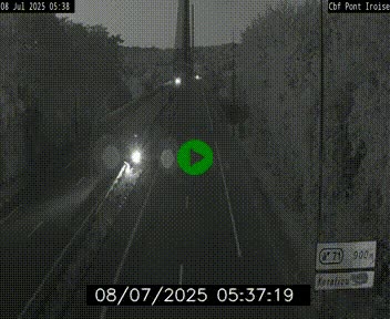 Webcam sur la N165 après le Pont de l'Iroise, à l'entrée de Brest