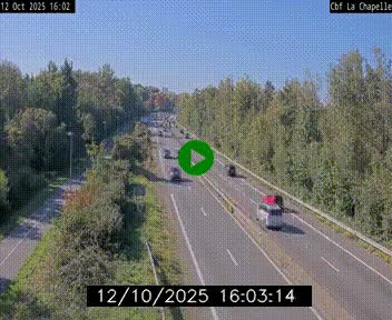 Webcam sur le périphérique de Nantes (N844) à hauteur de Porte de la Chapelle, au nord de la ville