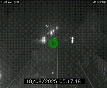Webcam sur le périphérique de Rennes (N136) à hauteur de Maurepas, au nord de la ville