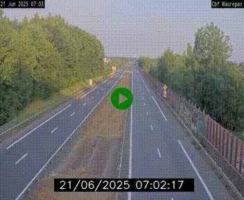 Webcam sur le périphérique de Rennes (N136) à hauteur de Maurepas, au nord de la ville