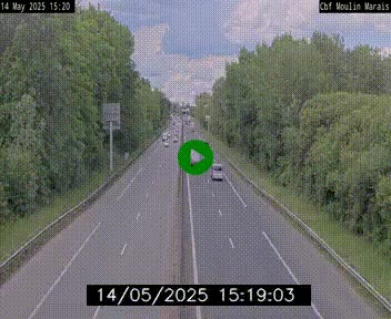 Webcam sur le périphérique de Nantes (N844) entre la Porte de Saint-Luce et la Porte d'Anjou, à l'est de la ville