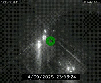 Webcam sur le périphérique de Nantes (N844) entre la Porte de Saint-Luce et la Porte d'Anjou, à l'est de la ville