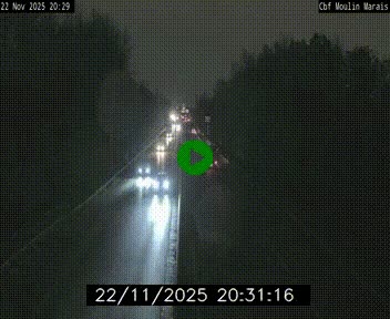 Webcam sur le périphérique de Nantes (N844) entre la Porte de Saint-Luce et la Porte d'Anjou, à l'est de la ville