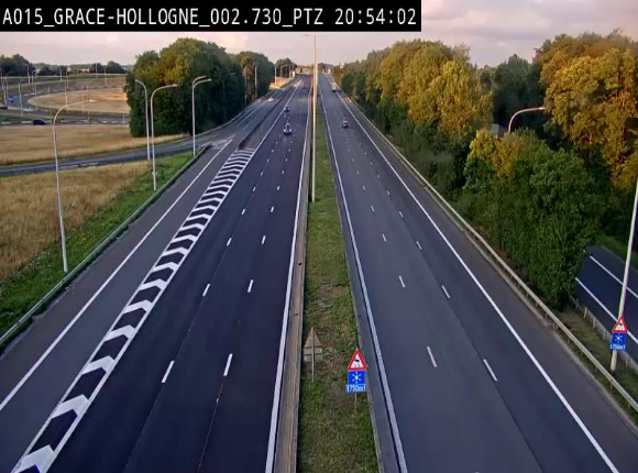 Caméra trafic Belgique - Grâce-Hollogne - E42, jonction avec A604, direction Loncin/Aéroport de Liège -  BK 3.2
