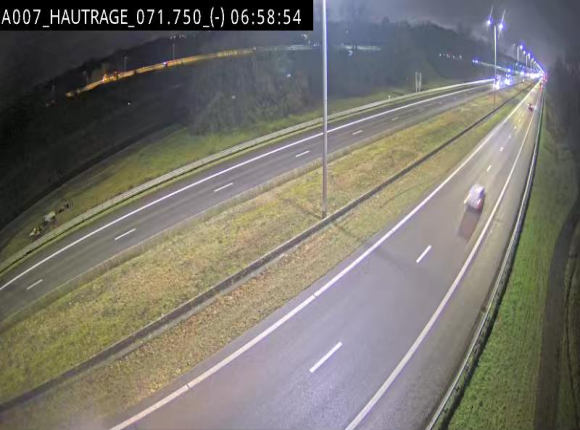 Webcam autoroute Belgique - Hautrage - E19 - BK 71.7
