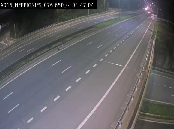 Webcam autoroute Belgique - Heppignies - E42 direction Namur - BK 76.4