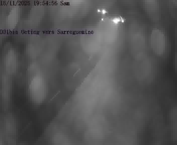 Webcam installée le long de D31bis (France) à Oeting, pointée vers Sarreguemines, utile pour suivre précisément les conditions de trafic.