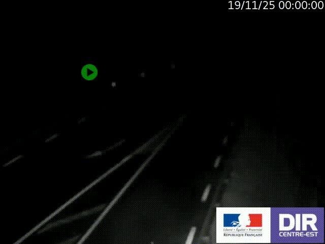 Webcam sur le col Pin Bouchain, vue orientée vers Roanne, en provenance de Lyon sur la nationale 7 (N7)