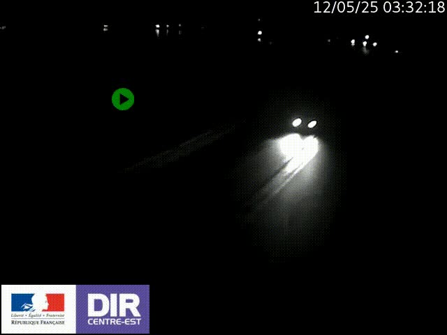 Webcam sur le quai Parjot à Vienne, aux Portes de Lyon, sur la Nationale 7, à la jonction avec le boulevard du Rhône-nord (D1407), caméra orientée vers Lyon