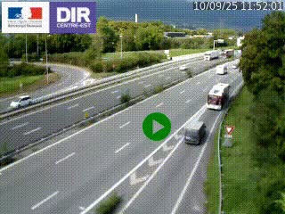 Webcam sur la Nationale 201 à hauteur de la sortie Chambéry-Nord, avant à la jonction entre l'A41 et l'A43, en direction de Lyon