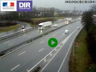Webcam sur la Nationale 201 à hauteur de la sortie Chambéry-Nord, avant à la jonction entre l'A41 et l'A43, en direction de Lyon
