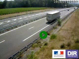 Webcam autoroute sur l'A77 à hauteur de Pouilly-sur-Loire en direction de Nevers