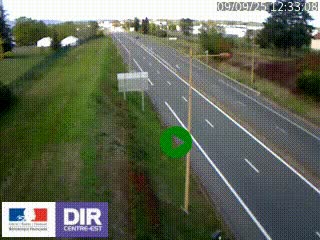 Webcam à Mably, à proximité de Roanne en direction de Moulins sur la N7