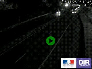 Caméra autoroutière sur l'A47 à hauteur de Givors, a proximité de Lyon. La webcam est orientée vers Lyon