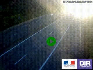 Caméra autoroutière sur l'A47 à hauteur de Givors, a proximité de Lyon. La webcam est orientée vers Lyon