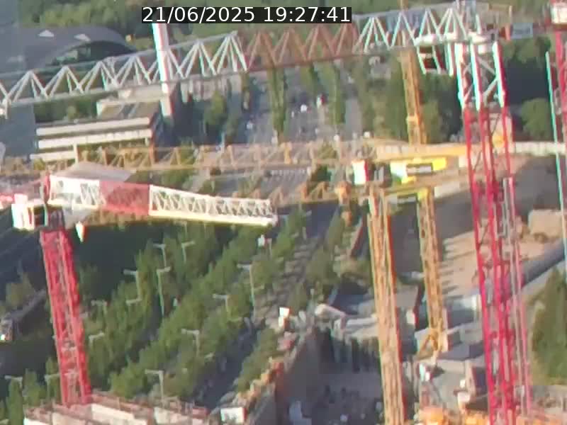 Webcam sur l'avenue John Fitzgerald Kennedy (N51) avec vue orientée vers le Findel
