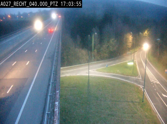 Webcam sur A27/E42 après Malmedy. Vue orientée vers l'Allemagne