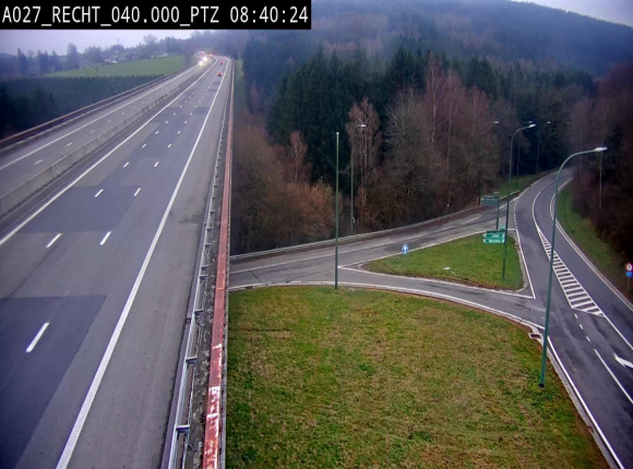 Webcam sur A27/E42 après Malmedy. Vue orientée vers l'Allemagne