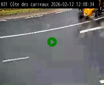 Webcam en haut de la Côte des Carreaux sur la N31 à Avesnes-en-Bray. Vue orientée vers Rouen