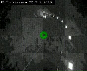 Webcam en haut de la Côte des Carreaux sur la N31 à Avesnes-en-Bray. Vue orientée vers Rouen