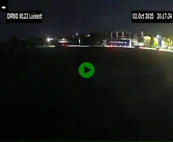 Webcam en périphérie de Chartres sur la N123, à hauteur de Luisant. Vue orientée vers Chartres