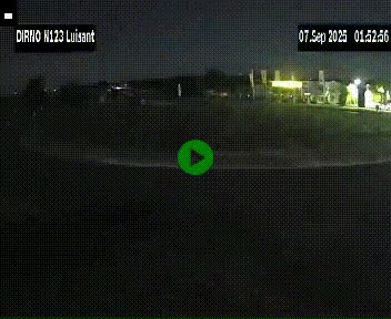 Webcam en périphérie de Chartres sur la N123, à hauteur de Luisant. Vue orientée vers Chartres
