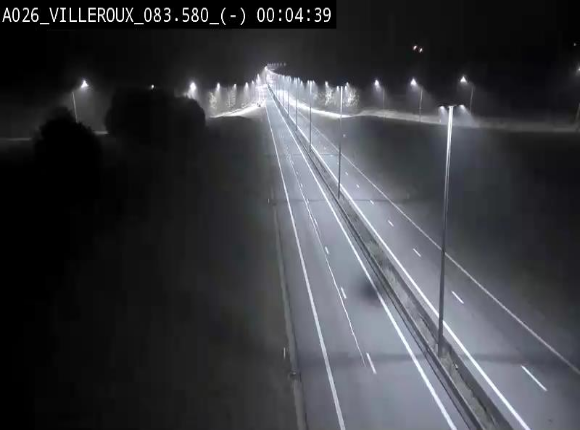 Webcam autoroute A26/E25 à hauteur de Vaux-sur-Sûre, à la jonction avec la N85 en direction de Liège - BK 83.6