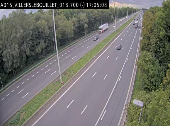Webcam autoroute Belgique - Villers-le-Bouillet - E42 direction Liège - BK 18.7