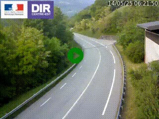 Caméra trafic sur la N90 à Bourg-Saint-Maurice, en provenance d'Aoste et en direction d'Albertville