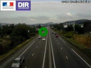 Caméra autoroute à Saint-Etienne (Les Littes) à hauteur du Ikea Saint-Etienne sur l'A72 en direction de Roanne