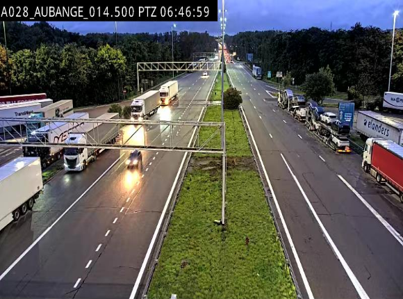 Webcam autoroute Belgique - Aubange - A28 direction Arlon - BK 14