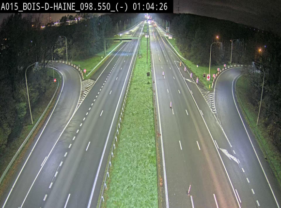 Webcam autoroute Belgique - Bois d'Haine - E42 - BK 98.6