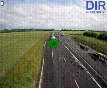 Webcam sur A84 à hauteur de l'échangeur de Poilley avec la N175, au sud d'Avranches