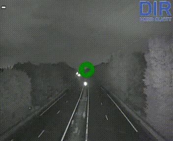 Webcam sur le périphérique de Caen (N814) à l'est de la ville, à Mondeville hauteur de la sortie 2, Presqu'île-Rives de l'Orne, au bout de l'autoroute A13