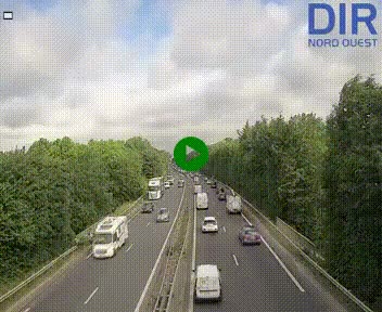 Webcam sur le périphérique de Caen (N814) à l'est de la ville, à Mondeville hauteur de la sortie 2, Presqu'île-Rives de l'Orne, au bout de l'autoroute A13
