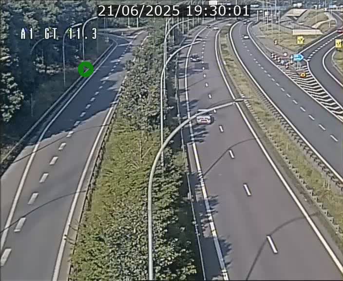 Traffic live webcam Luxembourg Senningerberg - A1 direction Allemagne - BK 11.3