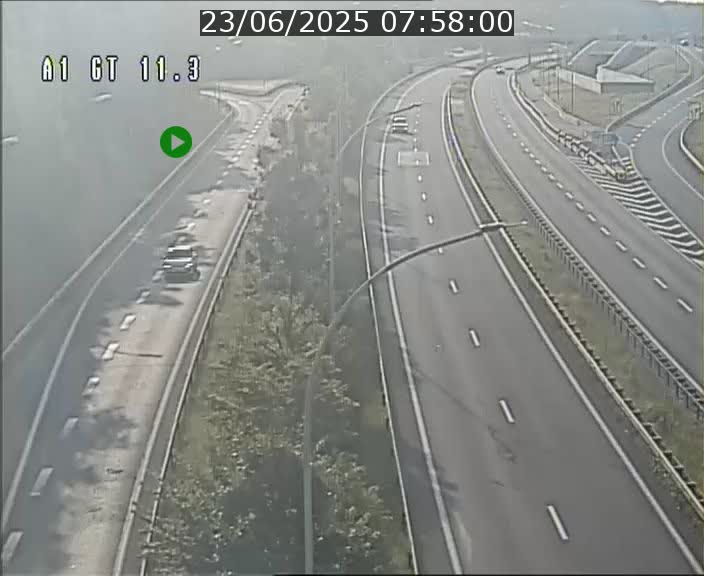 Traffic live webcam Luxembourg Senningerberg - A1 direction Allemagne - BK 11.3