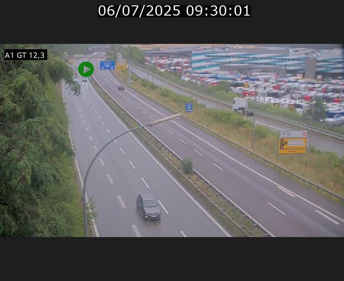 Traffic live webcam Luxembourg Senningerberg - A1 direction Allemagne - BK 12.3