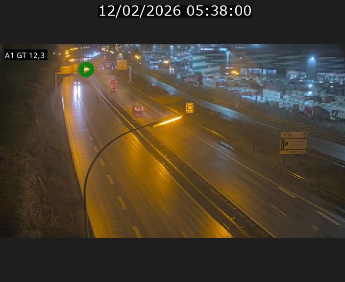 Traffic live webcam Luxembourg Senningerberg - A1 direction Allemagne - BK 12.3