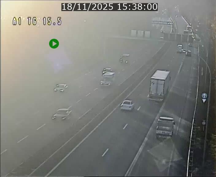 Traffic live webcam Luxembourg Munsbach - A1 direction Luxembourg - BK 15.5