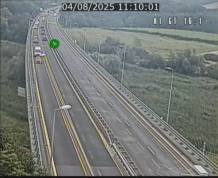Traffic live webcam Luxembourg Niederanven - A1 direction Allemagne - BK 16.1