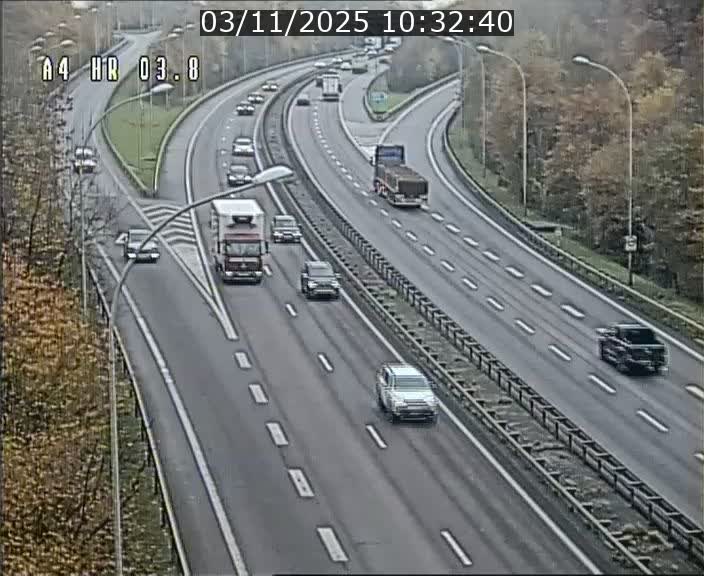 Webcam traffic A4 Luxembourg - BK 3.8 - Leudelange (direction Esch sur Alzette)