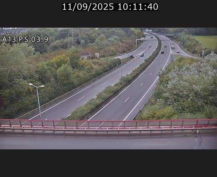 Traffic live webcam Luxembourg Ehlerange - A13 direction Esch-sur-Alzette - BK 6.8