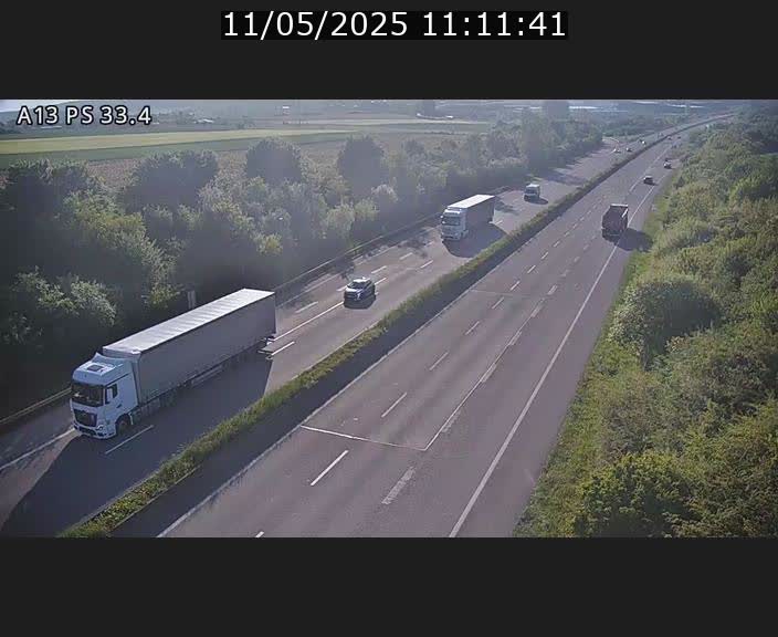 Webcam trafic sur A13 à hauteur de Mondorf-les-Bains en direction d'Altwies